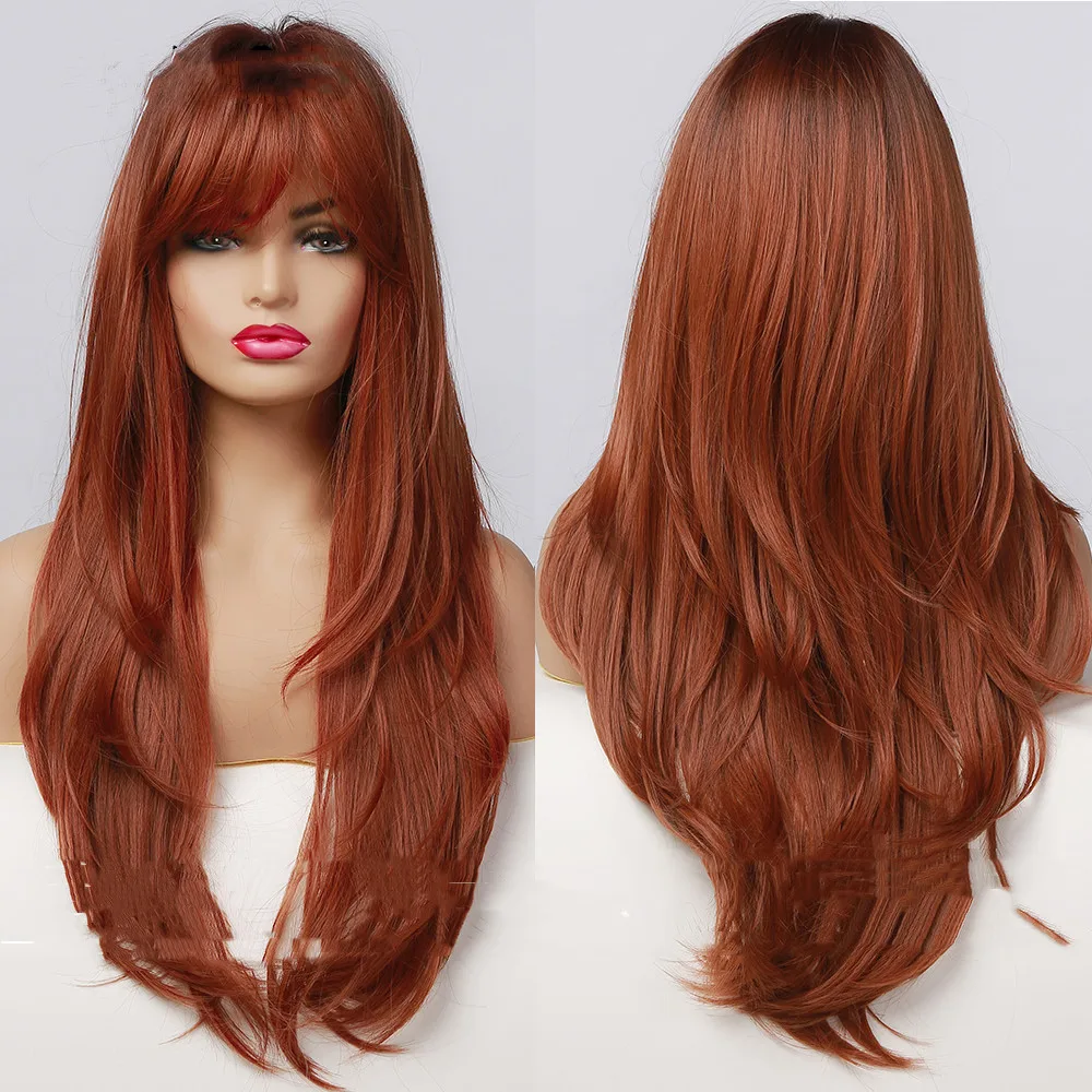 Wig Women's Slanted Fringe Gradient Color4 - Shop at LoveMi