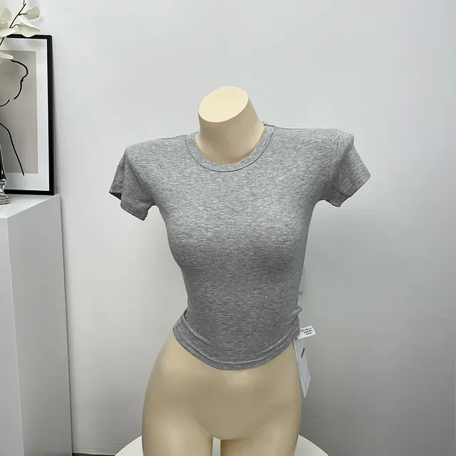 Sports T shirt Women's Black And White Top Grey - Shop at LoveMi