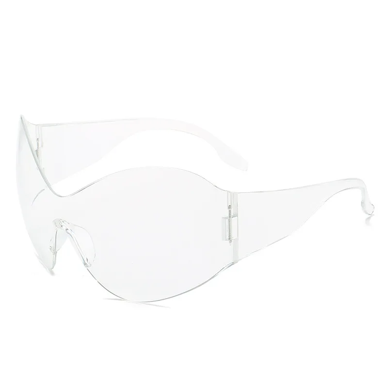Steampunk Women's Oversized Sunglasses Trend - Transparent Foot Transparent