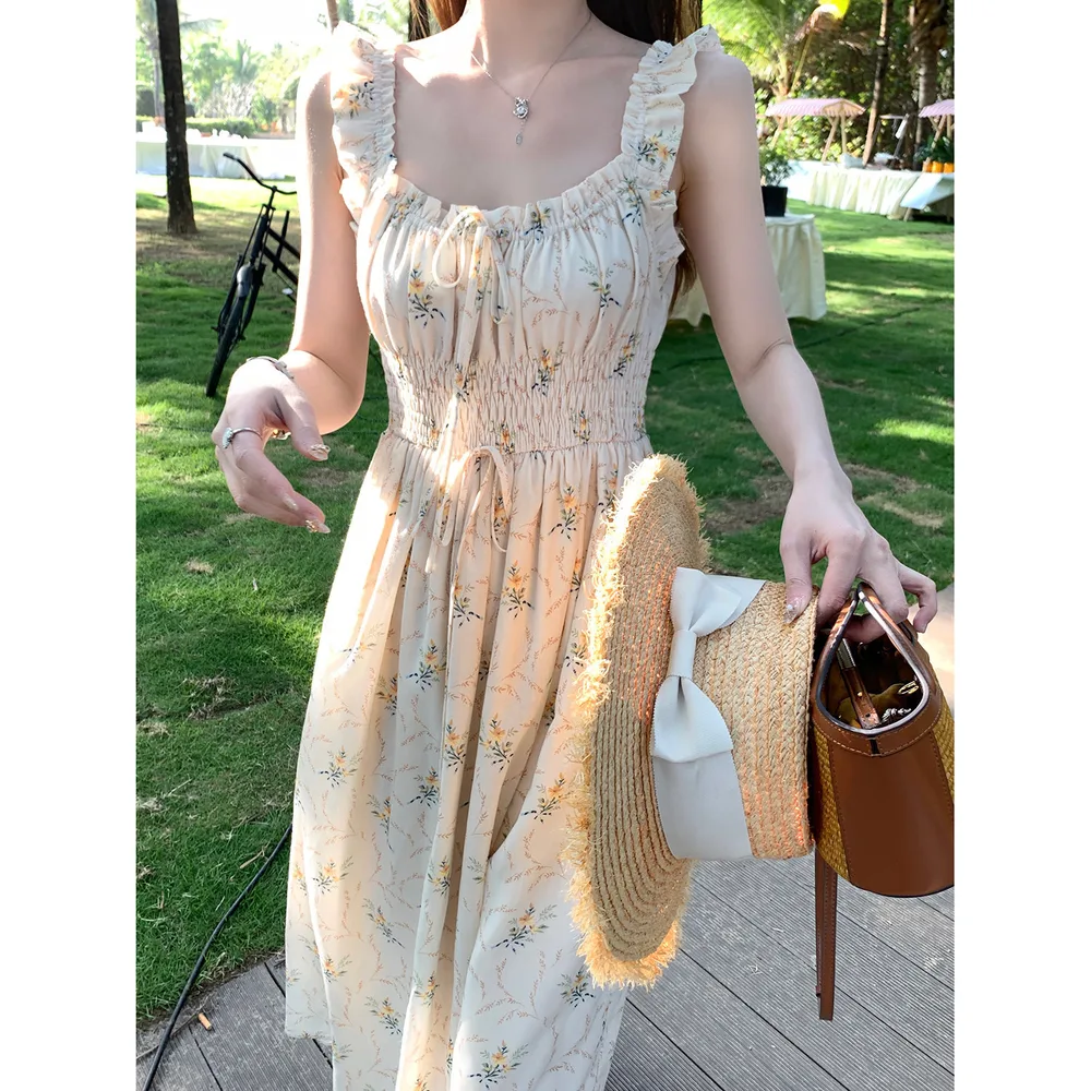 Gentle And Sweet Dress Girl Apricot - Shop at LoveMi