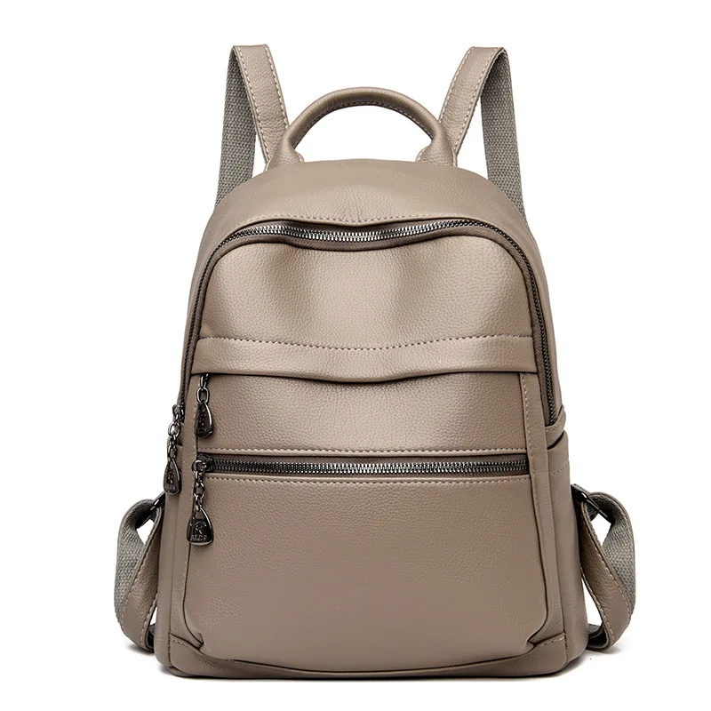 Fashion Casual Simple Shoulder Travel Backpack Grey - Shop at LoveMi