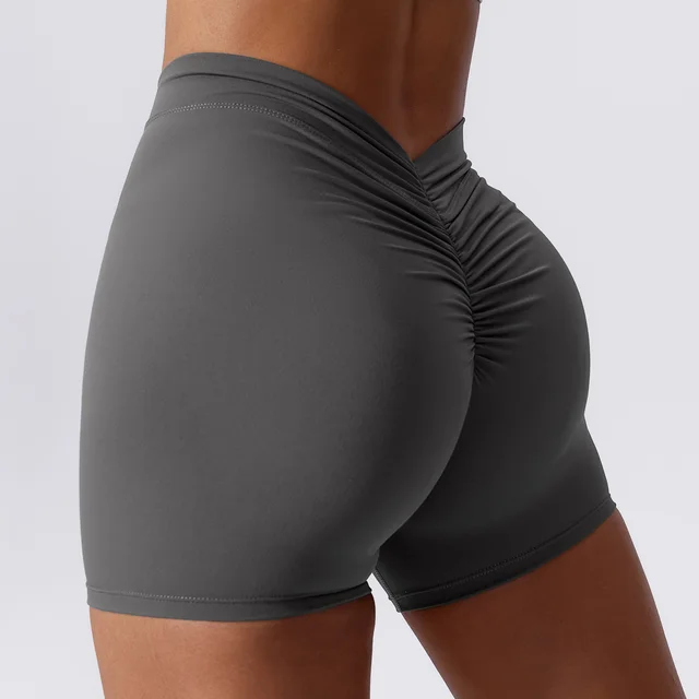 European And American Elastic Suede Yoga Pants Free Grey - Shop at LoveMi