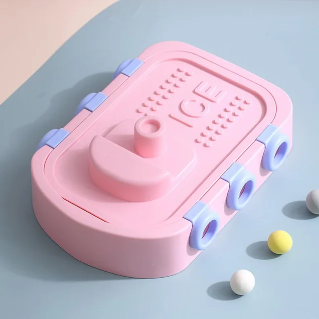 Ice Making Machine Grid Cavity Flexible Silicone Ice Hockey Machine Pink - Shop at LoveMi
