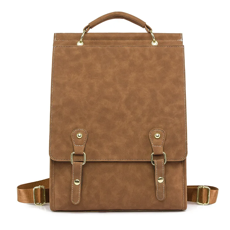 New Retro Casual Women's Backpack Brown - Shop at LoveMi