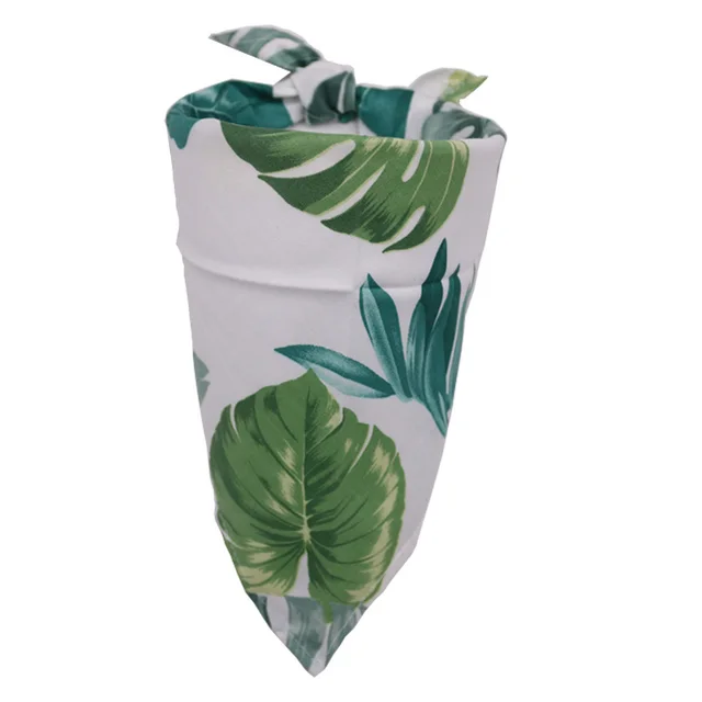 Spring And Summer Pet Dog Saliva Towel Dark Green Leaves - Shop at LoveMi
