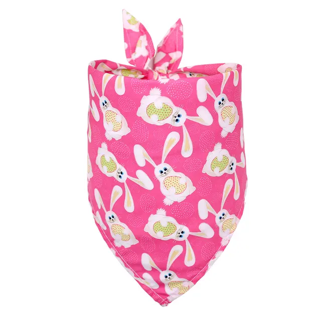 Easter Pet Triangle Scarf Dog Holiday Lip Towel Rabbit Foundation - Shop at LoveMi