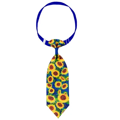 Sunflower Pet Tie Summer Collar Decoration Dark Blue Sunflower - Shop at LoveMi