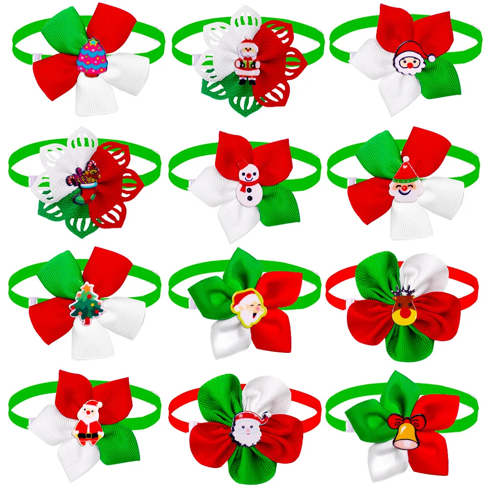 Christmas Dog Cat Tie Bow Tie Ornament Mixed Color - Shop at LoveMi