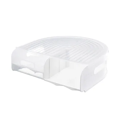 U shaped Egg Box Can Be Stacked Multiple Layers Semi Transparent White - Shop at LoveMi