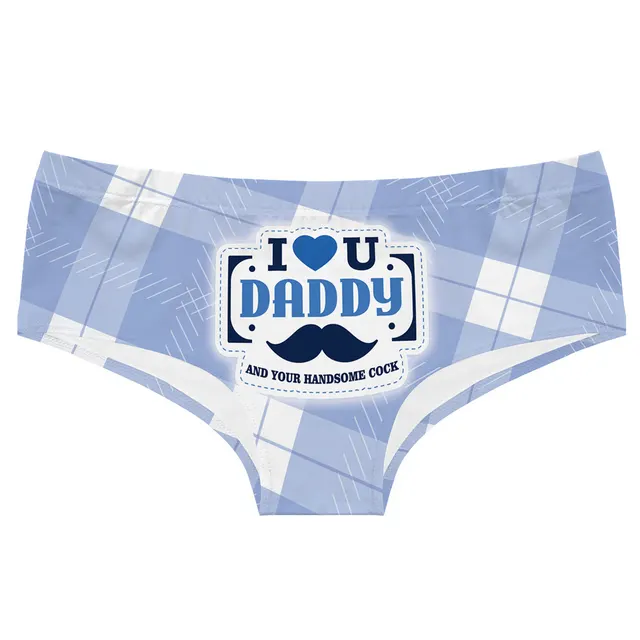 Women's Cartoon Printed Panties Blue - Shop at LoveMi