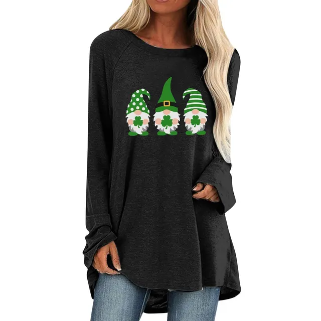 Cotton Fabric Gradient Round Neck Long Sleeved Women's Clothing Lxt221217011 - Shop at LoveMi