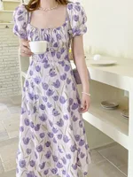 Cotton Embroidered Hainan Vacation Style Dress - Decor - View 1