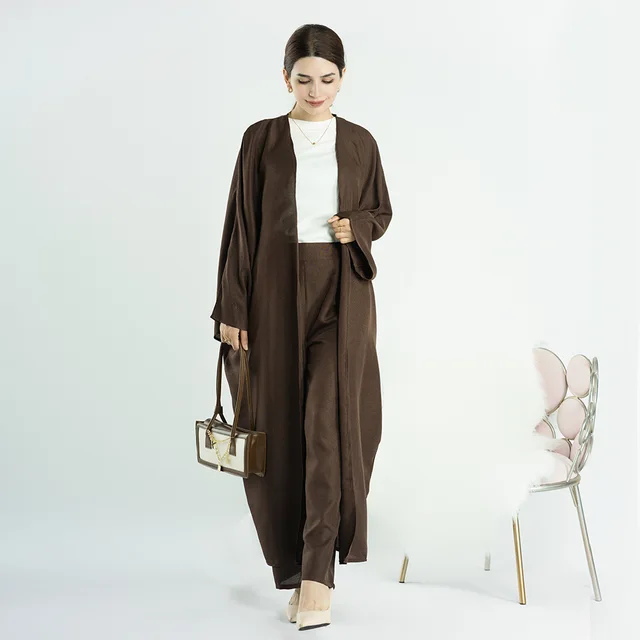 Casual Solid Color Casual Ladies Trousers Coffee - Shop at LoveMi