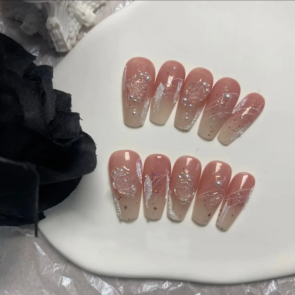Phototherapy White Series Gypsum Gel Camellia Wearing Nail Enhancement Camellia Gradual - Shop at LoveMi