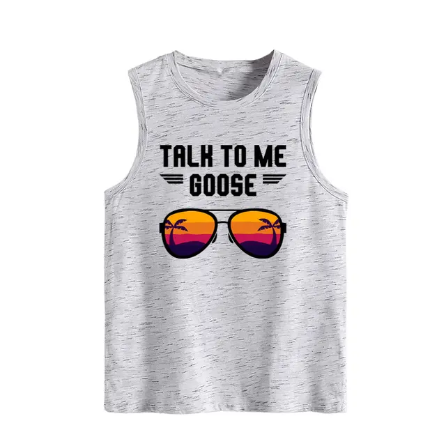 Letter Sleeveless Strap European And American Women's Top Graphite - Shop at LoveMi