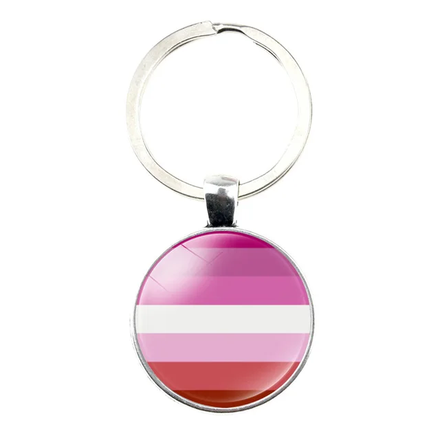 LGBT Rainbow Bar Time Gem Keychain 6 Style - Shop at LoveMi