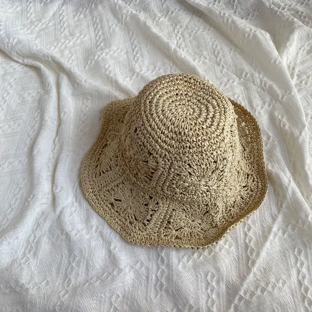 Summer Sun Protection And Sunshade Hat On The Beach Off White - Shop at LoveMi