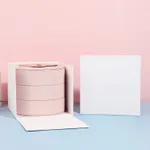 Multi-layer Jewelry Organizer Girl Fan - Pink