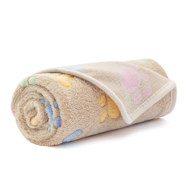Dog And Cat Flannel Thickened Pet Blanket Camel Bone - Shop at LoveMi