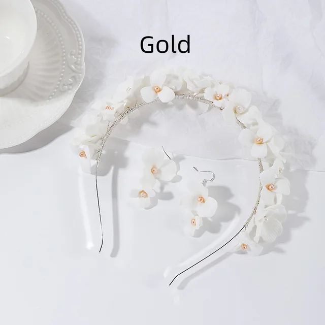 Crown Hair Accessories Handmade Ceramic Gold - Shop at LoveMi