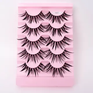 Natural 3D Dramatic Fairy Clusters Manga Lashes Fake Eyelashes - S07
