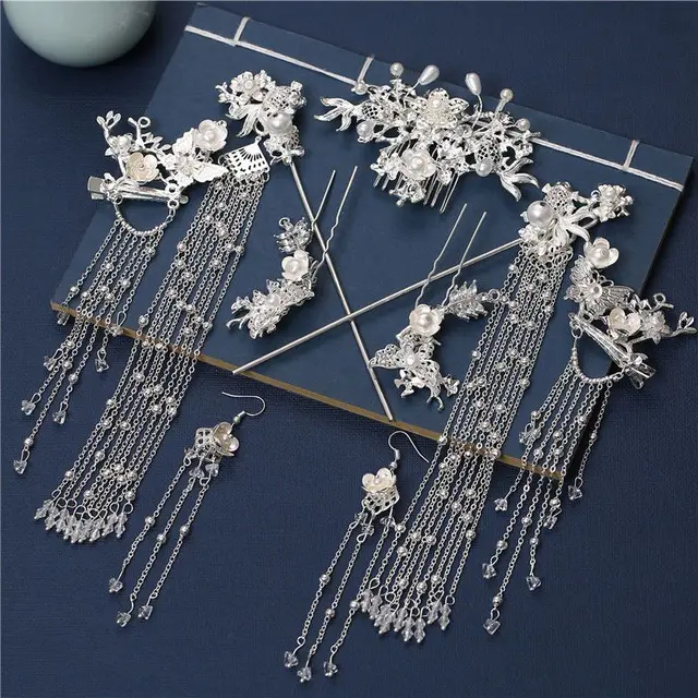 Shaking Hairpin Ancient Style Hair Accessories Complete Set Ear Needle Style - Shop at LoveMi