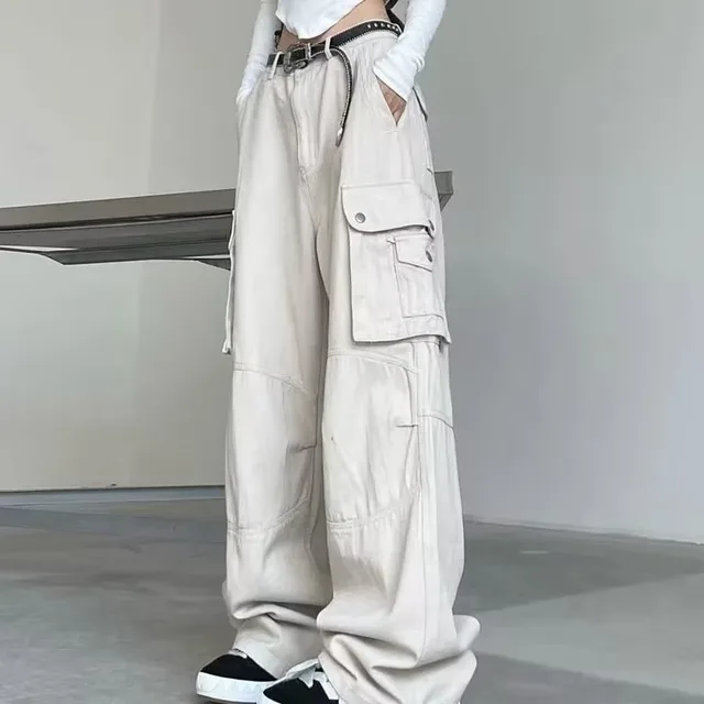 Fashion Fashion Brand Loose Solid Pants For Women Apricot - Shop at LoveMi