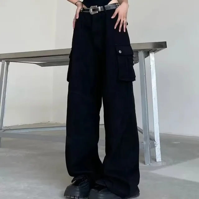 Fashion Fashion Brand Loose Solid Pants For Women Black - Shop at LoveMi
