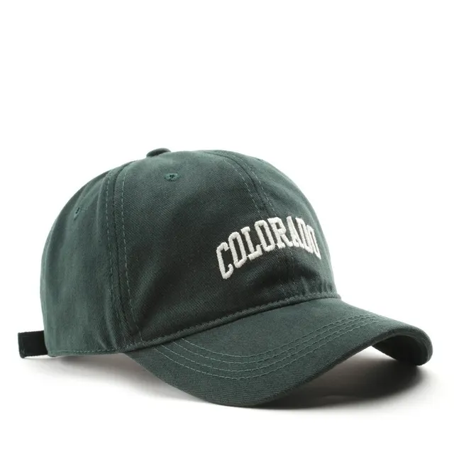 Japanese Fashionable Retro Female Letter Embroidery Baseball Cap Dark Green - Shop at LoveMi