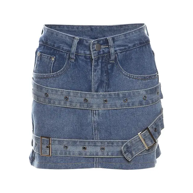 Summer Women's Fashion Denim Skirt Blue - Shop at LoveMi