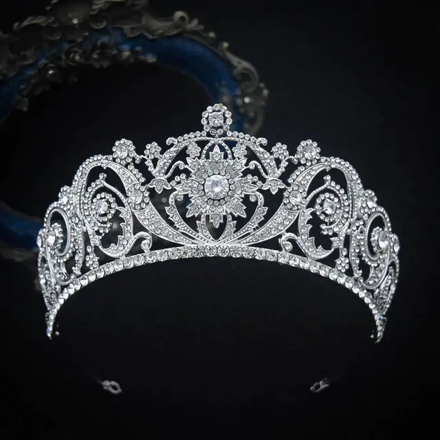 Zircon Bride Crown Fashion Headwear White - Shop at LoveMi