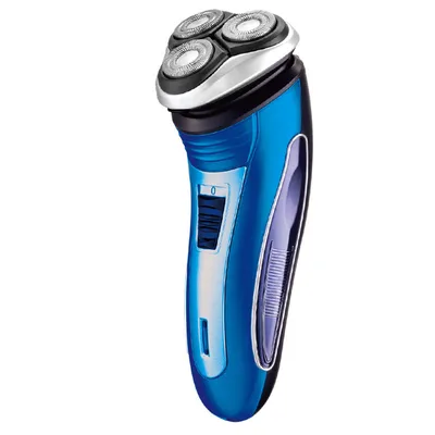 Men's Three Blade Rechargeable Beard Knife Blue - Shop at LoveMi