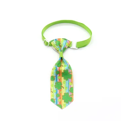 St. Patrick's Day Four leaf Clover Bow Pet Tie 11 Style - Shop at LoveMi