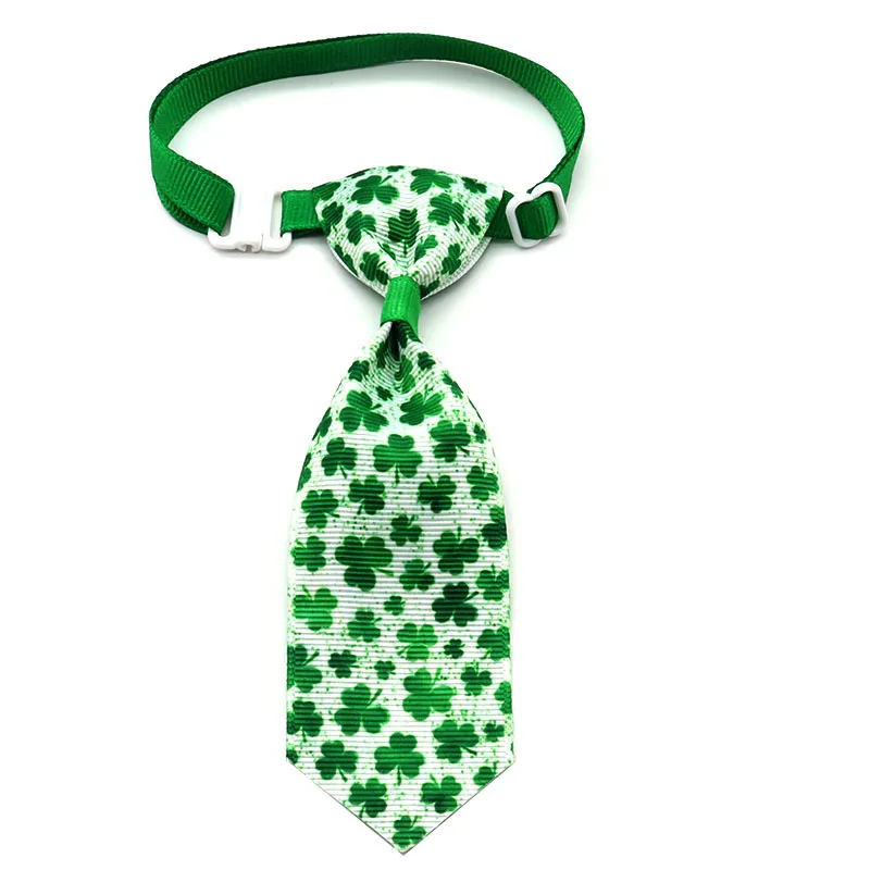 St. Patrick's Day Four-leaf Clover Bow Pet Tie - 3 Style