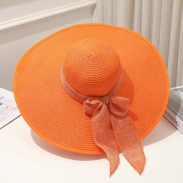 Fashion Summer Korean Version Tide Hat Female Orange - Shop at LoveMi