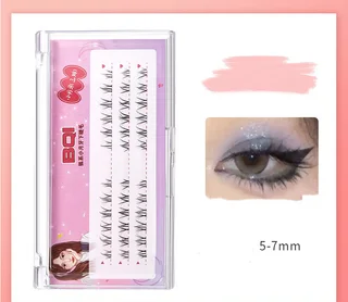 One Piece Natural Thick False Eyelashes One Piece - Small Crescent 3Rows