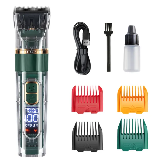 Pet Electric Hair Trimmer Cat Dog Rabbit Haircut Trimmer Shaver Set Waterproof Green - Shop at LoveMi