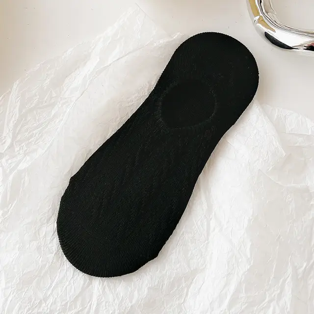 Japanese Eight Fried Dough Twists Boat Socks Black - Shop at LoveMi