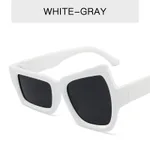 Solid White Frame Grey Patch