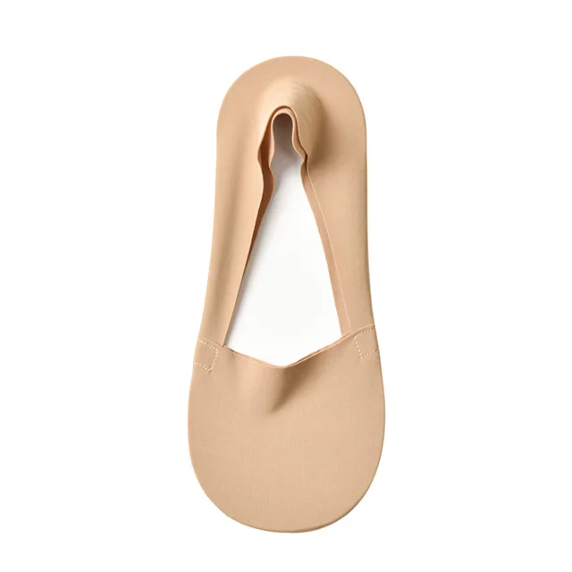 Women's Fashion Silicone Non slip Shallow Boat Socks Khaki - Shop at LoveMi