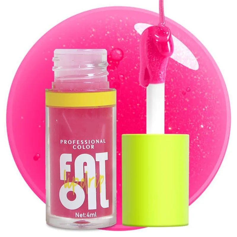 Pattern Transparent Glass Lip Moisturizing 03Barbie Powder - Shop at LoveMi
