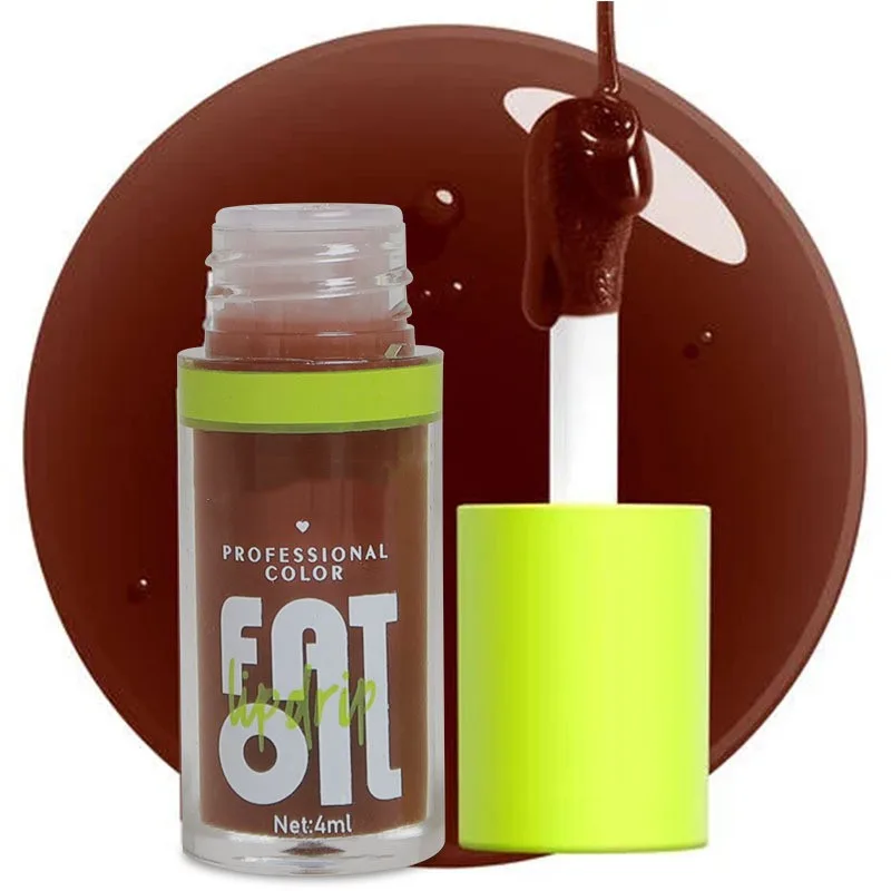 Pattern Transparent Glass Lip Moisturizing 06Chocolate Color - Shop at LoveMi