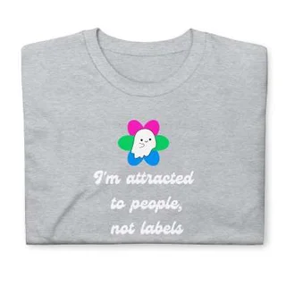 Non Labeled T-shirt For Individuals With Multiple Desires - Light Gray
