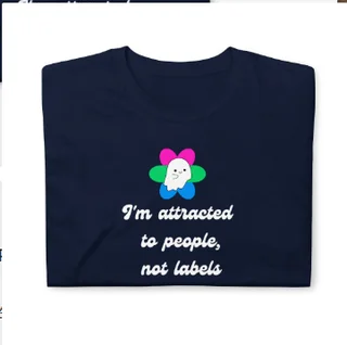 Non Labeled T-shirt For Individuals With Multiple Desires - Navy Blue