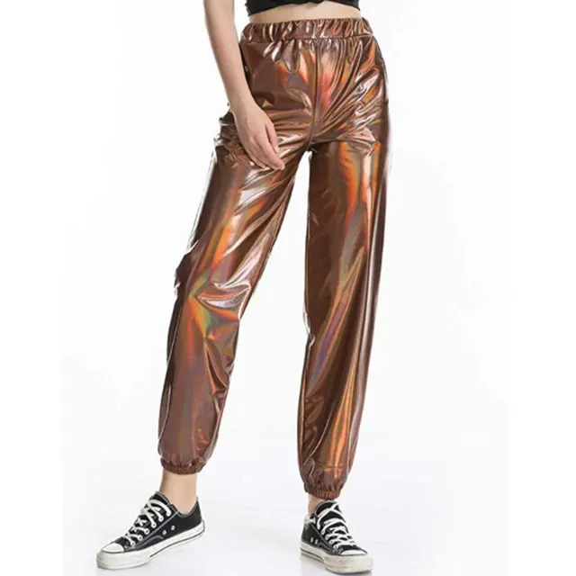 Fashion Casual Colorful Solid Color High elastic Women's Trousers Dark Brown - Shop at LoveMi