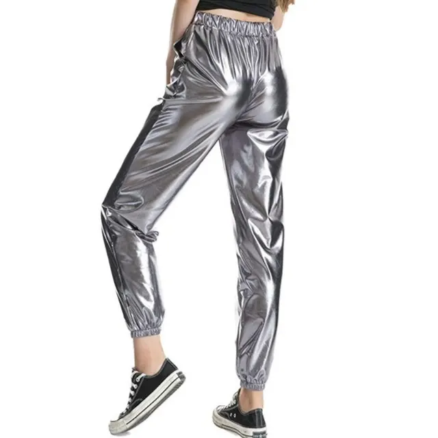 Fashion Casual Colorful Solid Color High elastic Women's Trousers Gray - Shop at LoveMi