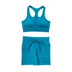 Lake Blue Bra Shorts