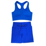 Royal Blue Bra Shorts