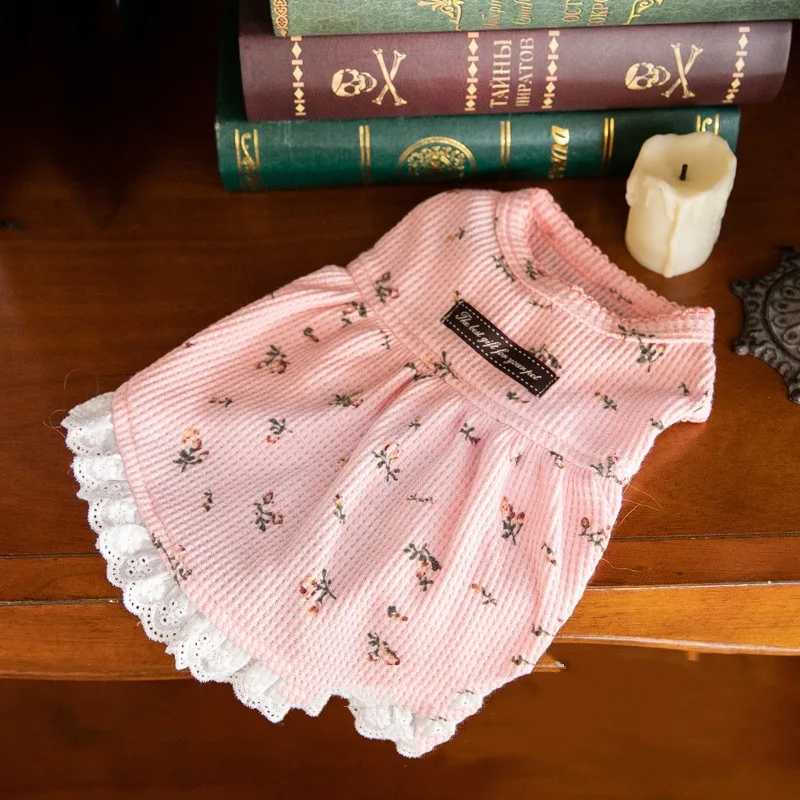 Autumn And Winter Embroidery Bear Vest Pet Clothes Pink - Shop at LoveMi