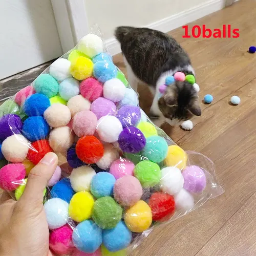 Cat Pompons Gun Relief Toy 10Balls - Shop at LoveMi
